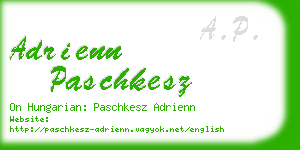 adrienn paschkesz business card